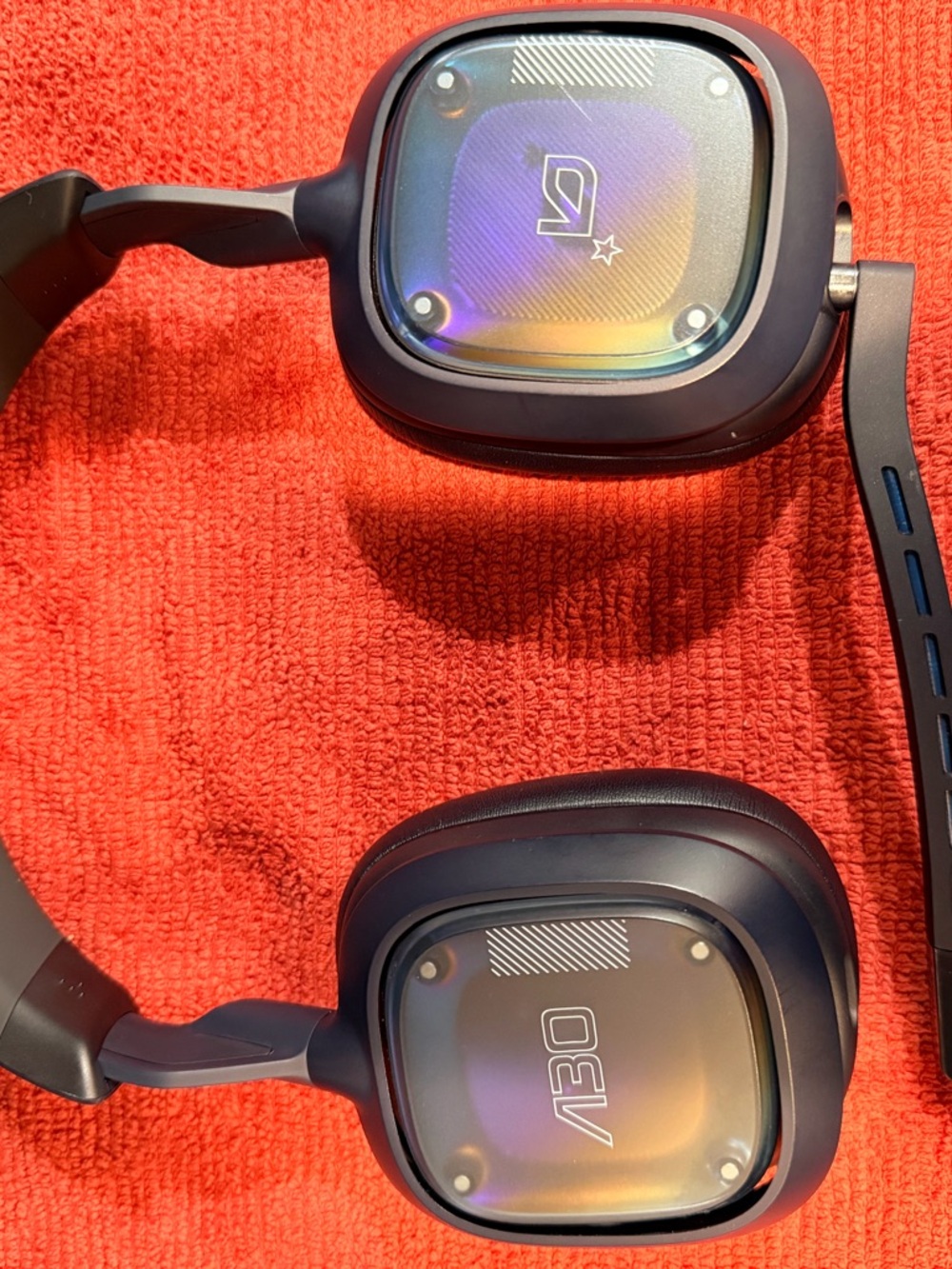 Logitech Over-Ear Headphones with Black Frame and Iridescent Earcups